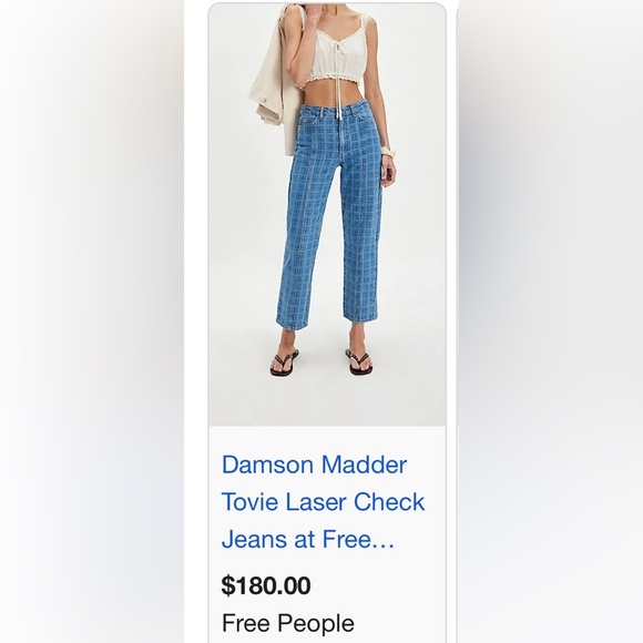 Free People x Damson Madder Tovie Jeans Size 14 NWT - Picture 7 of 16